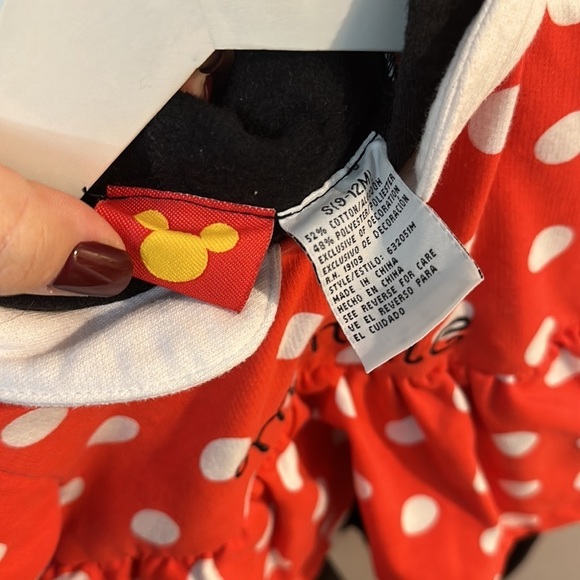 Baby Girl Minnie Mouse Disney Sweatshirt Costume Outfit 9-12 Months - Picture 6 of 6